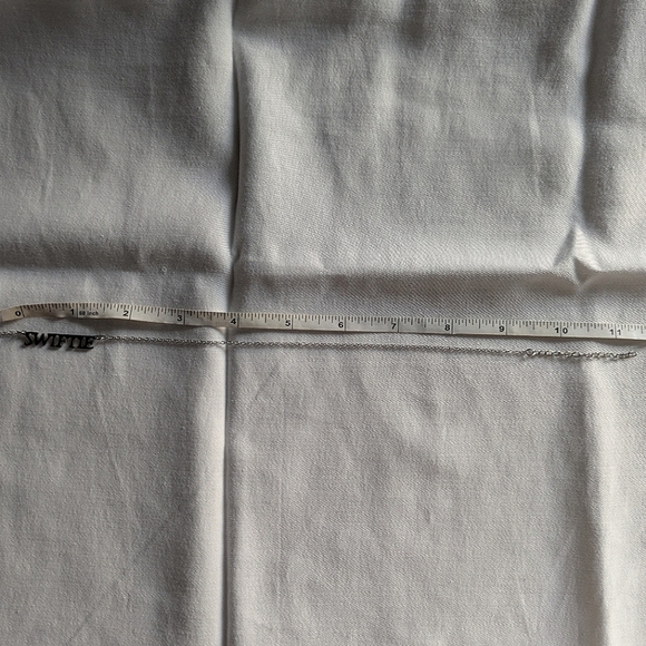 Silver Taylor Swift Swiftie Necklace Eras Fearless 1989 Reputation Lover Folklor - Picture 5 of 5